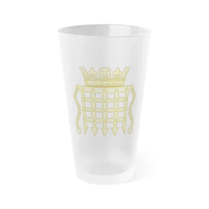 Beaufort Portcullis Badge of the Tudors - Frosted Pint Glass 16oz 16oz Frosted - Go Mug Yourself