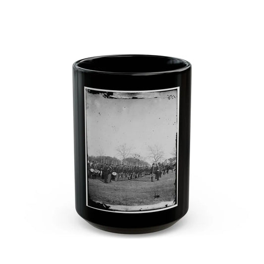 Beaufort, S.C. 50th Pennsylvania Infantry In Parade Formation (U.S. Civil War) Black Coffee Mug-15oz-Go Mug Yourself