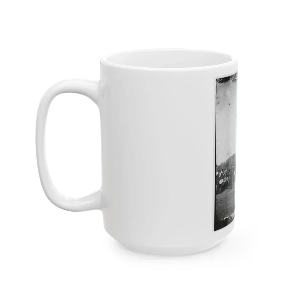 Beaufort, S.C. 50th Pennsylvania Infantry In Parade Formation (U.S. Civil War) White Coffee Mug - Go Mug Yourself