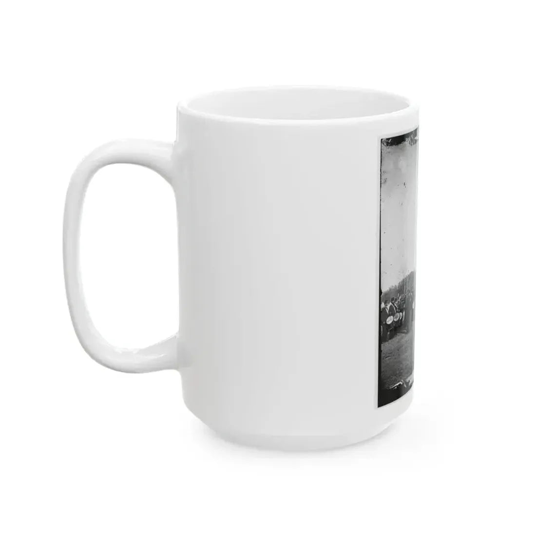 Beaufort, S.C. 50th Pennsylvania Infantry In Parade Formation (U.S. Civil War) White Coffee Mug - Go Mug Yourself