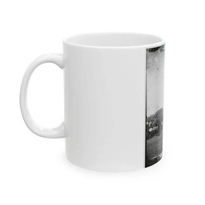 Beaufort, S.C. 50th Pennsylvania Infantry In Parade Formation (U.S. Civil War) White Coffee Mug - Go Mug Yourself