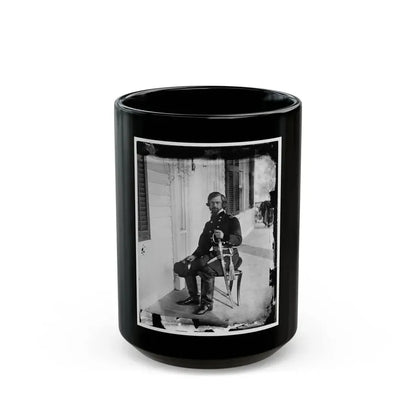 Beaufort, S.C. Gen. Isaac I. Stevens On Same Porch (U.S. Civil War) Black Coffee Mug 15oz - Go Mug Yourself
