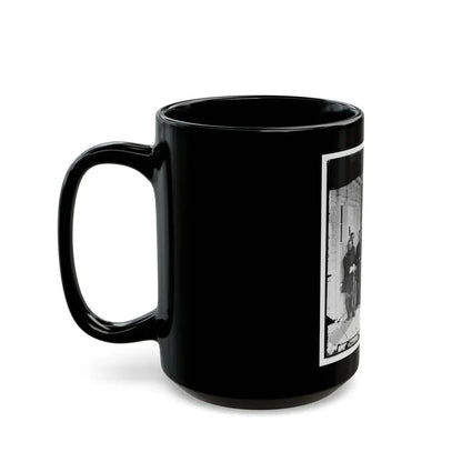 Beaufort, S.C. Gen. Isaac I. Stevens (Seated) And Staff On Porch Of A House (U.S. Civil War) Black Coffee Mug - Go Mug Yourself