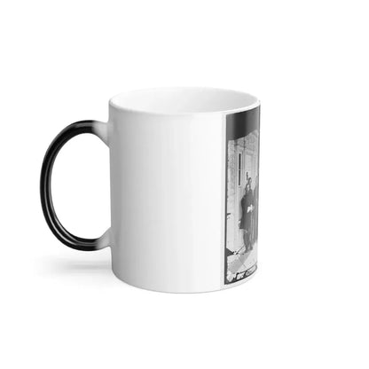 Beaufort, S.C. Gen. Isaac I. Stevens (Seated) and Staff on Porch of a House (U.S. Civil War) Color Changing Coffee Mug 11oz - Go Mug Yourself