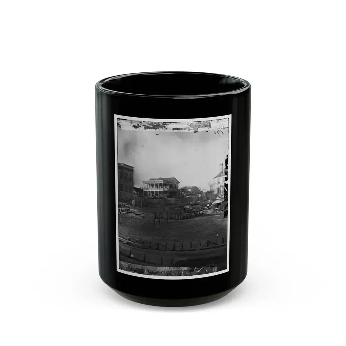 Beaufort, South Carolina. Boat Landing (U.S. Civil War) Black Coffee Mug 15oz - Go Mug Yourself