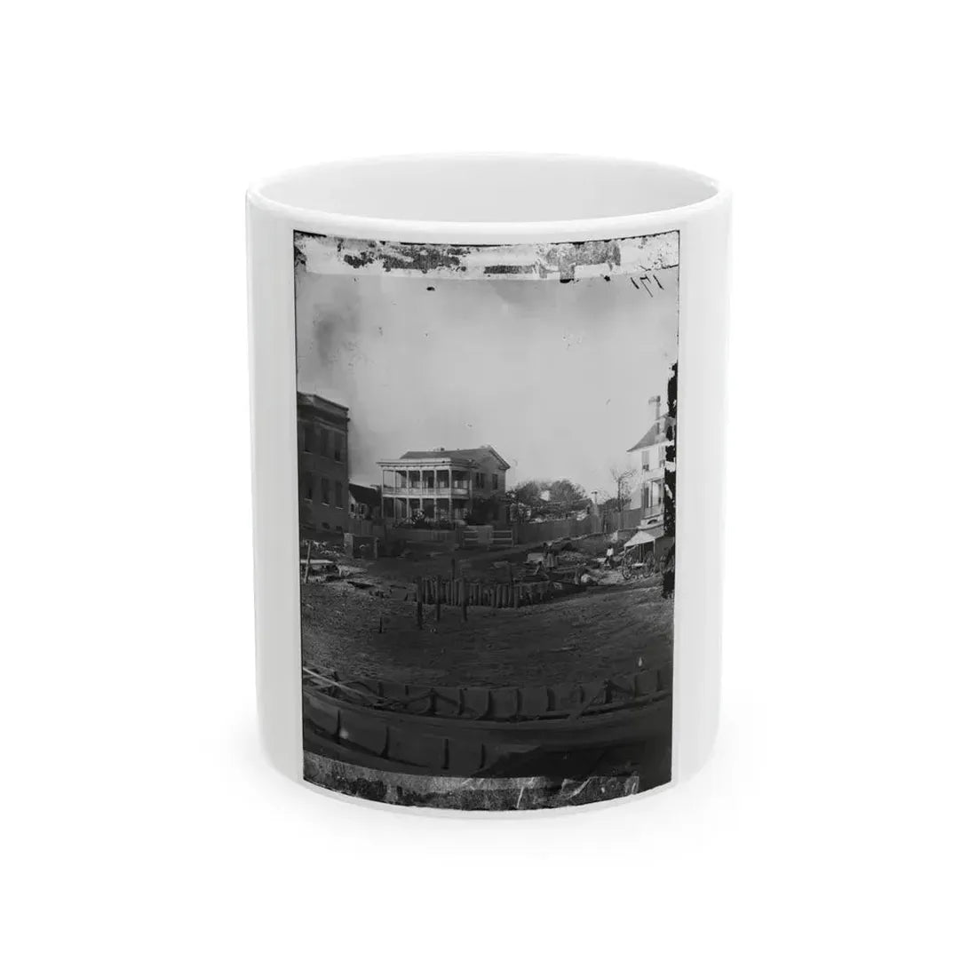 Beaufort, South Carolina. Boat Landing (U.S. Civil War) White Coffee Mug 11oz - Go Mug Yourself