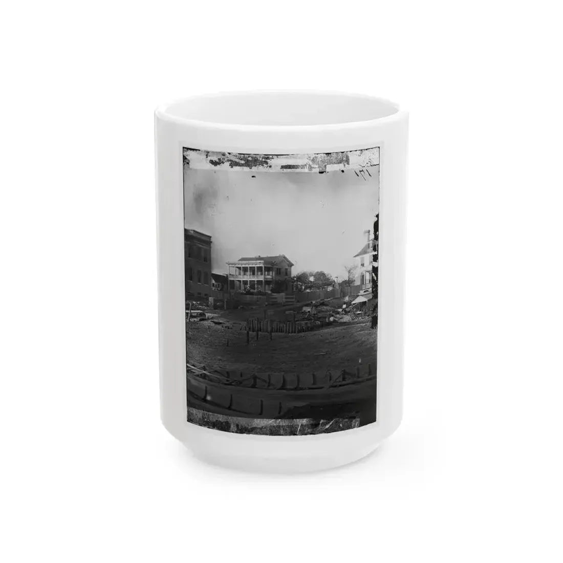 Beaufort, South Carolina. Boat Landing (U.S. Civil War) White Coffee Mug 15oz - Go Mug Yourself