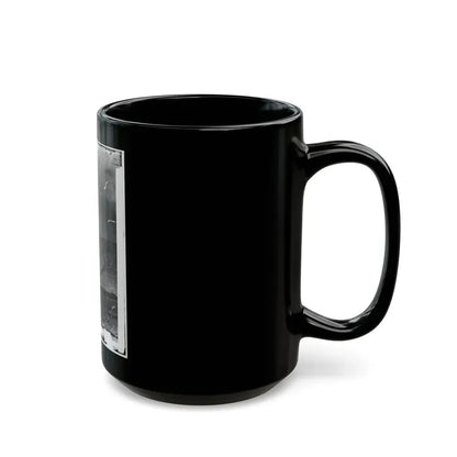 Beaufort, South Carolina. Erecting Pontoon Bridge Across Port Royal River (U.S. Civil War) Black Coffee Mug - Go Mug Yourself