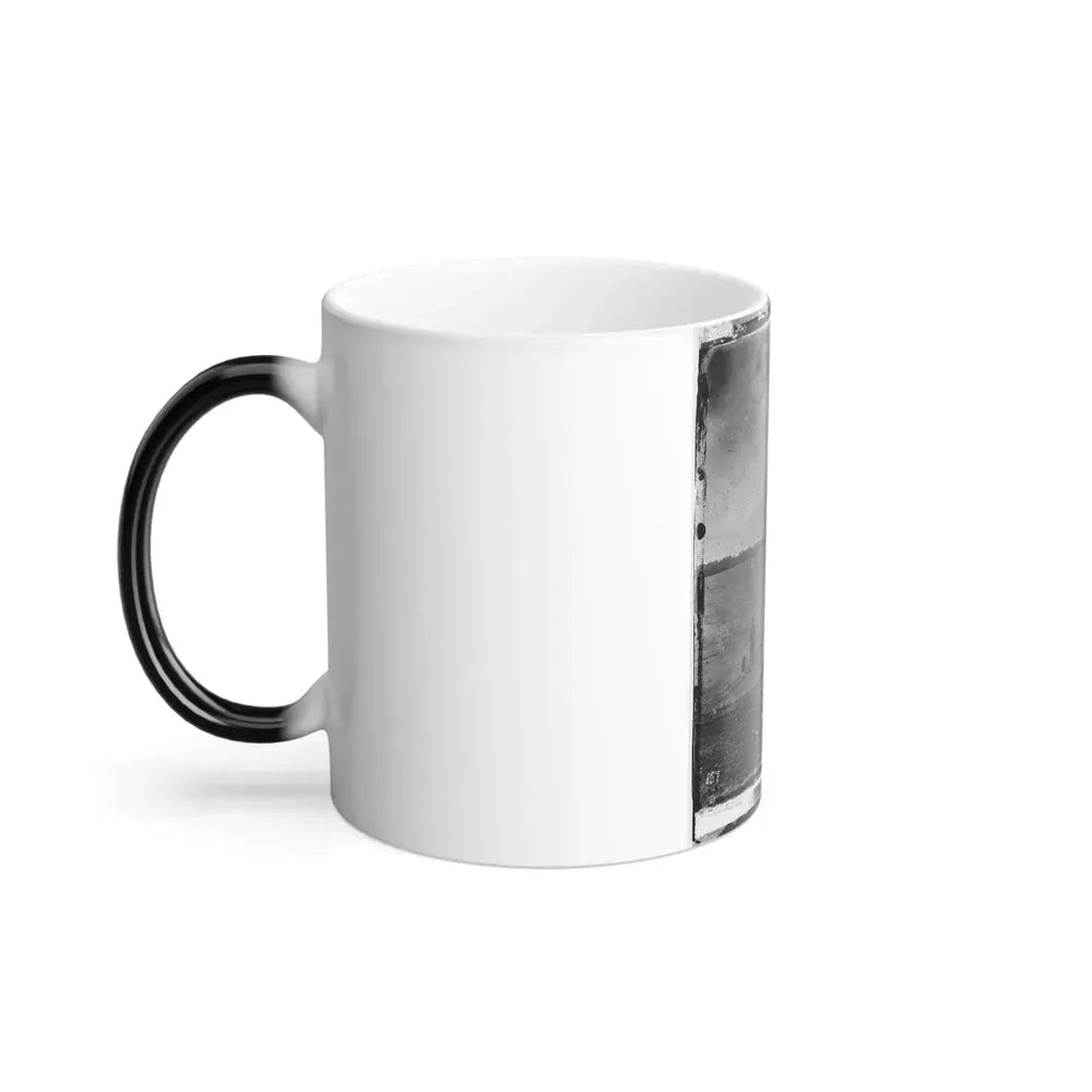 Beaufort, South Carolina. Erecting Pontoon Bridge Across Port Royal River (U.S. Civil War) Color Changing Coffee Mug 11oz - Go Mug Yourself