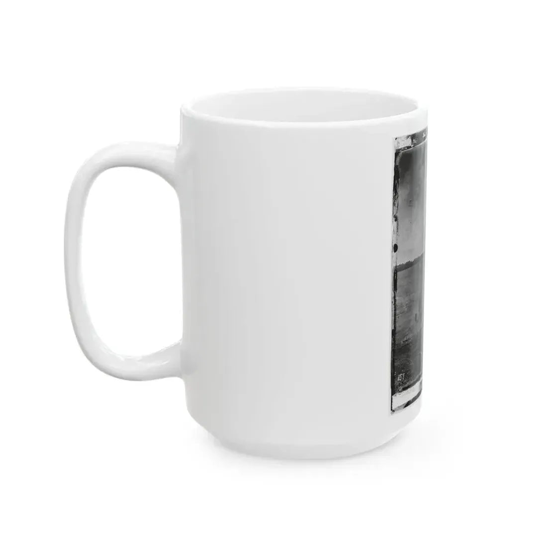 Beaufort, South Carolina. Erecting Pontoon Bridge Across Port Royal River (U.S. Civil War) White Coffee Mug - Go Mug Yourself