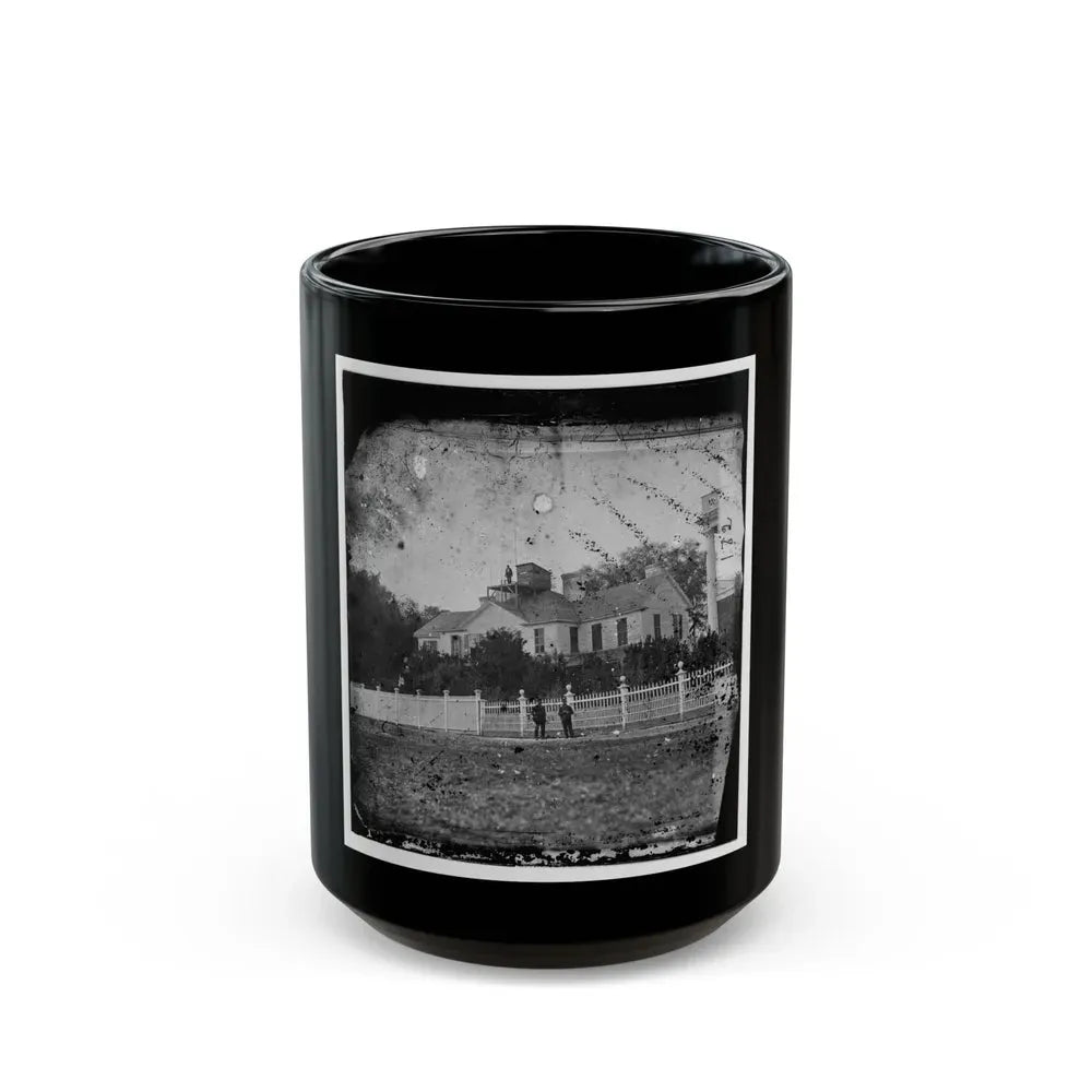 Beaufort, South Carolina. Federal Signal Station. Formerly The Home Of John G. Barnwell (U.S. Civil War) Black Coffee Mug 15oz - Go Mug Yourself