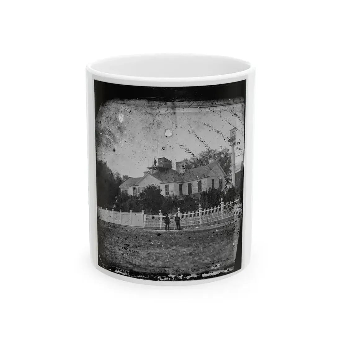 Beaufort, South Carolina. Federal Signal Station. Formerly The Home Of John G. Barnwell (U.S. Civil War) White Coffee Mug 11oz - Go Mug Yourself