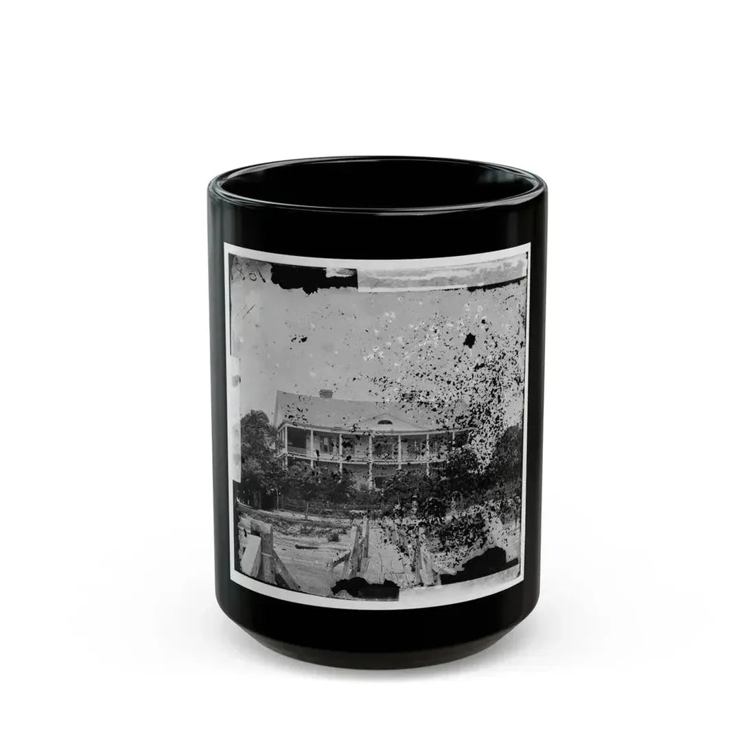 Beaufort, South Carolina. Fuller's House (U.S. Civil War) Black Coffee Mug 15oz - Go Mug Yourself