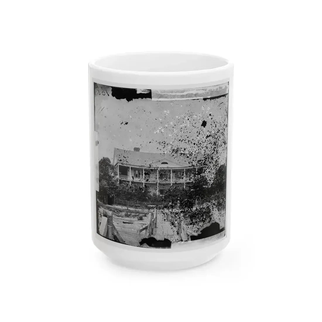 Beaufort, South Carolina. Fuller's House (U.S. Civil War) White Coffee Mug 15oz - Go Mug Yourself
