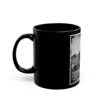 Beaufort, South Carolina. Group Of Negroes On J.J. Smith's Plantation (U.S. Civil War) Black Coffee Mug - Go Mug Yourself