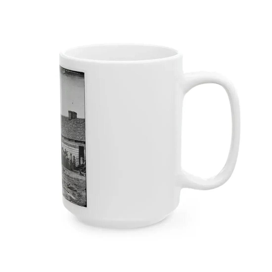Beaufort, South Carolina. Group Of Negroes On J.J. Smith's Plantation (U.S. Civil War) White Coffee Mug - Go Mug Yourself