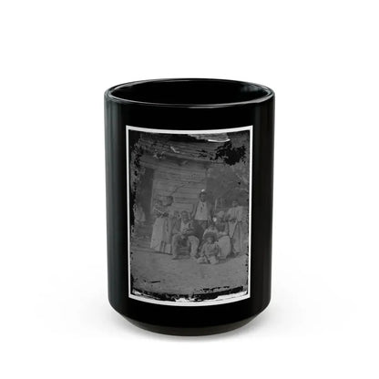 Beaufort, South Carolina. Negro Family Representing Several Generations. All Born On The Plantation Of J.J. Smith (U.S. Civil War) Black Coffee Mug 15oz - Go Mug Yourself