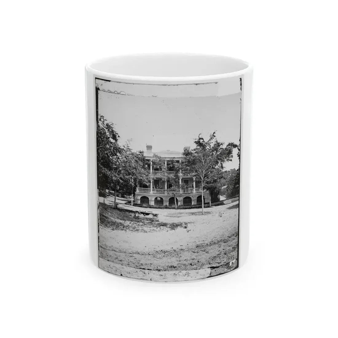 Beaufort, South Carolina. Robert Barnwell Rhett's Residence (U.S. Civil War) White Coffee Mug 11oz - Go Mug Yourself