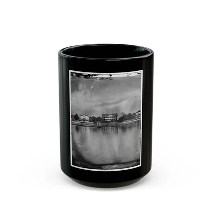Beaufort, South Carolina. View Of Beaufort From The Waterfront. Fuller's House (U.S. Civil War) Black Coffee Mug 15oz - Go Mug Yourself