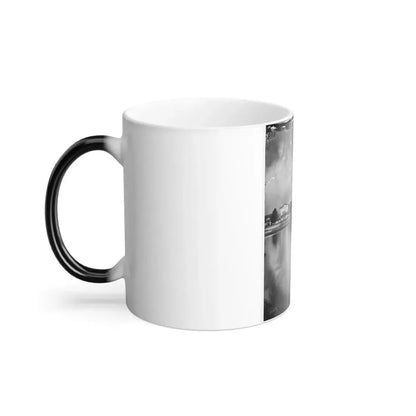 Beaufort, South Carolina. View of Beaufort From the Waterfront. Fuller's House (U.S. Civil War) Color Changing Coffee Mug 11oz - Go Mug Yourself