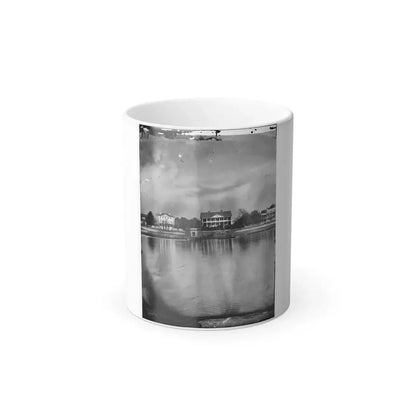 Beaufort, South Carolina. View of Beaufort From the Waterfront. Fuller's House (U.S. Civil War) Color Changing Coffee Mug 11oz - Go Mug Yourself
