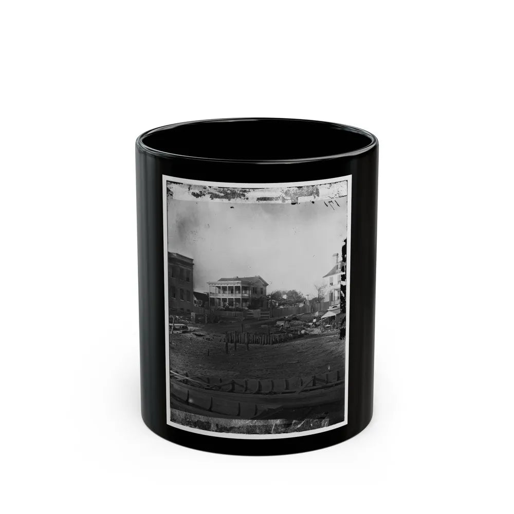 Beaufort, South Carolina. Boat Landing (U.S. Civil War) Black Coffee Mug-11oz-Go Mug Yourself