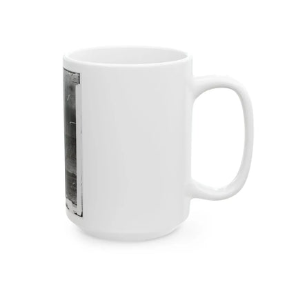 Beaufort, South Carolina. Erecting Pontoon Bridge Across Port Royal River (U.S. Civil War) White Coffee Mug-Go Mug Yourself