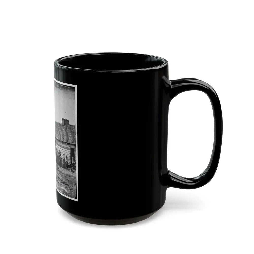 Beaufort, South Carolina. Group Of Negroes On J.J. Smith's Plantation (U.S. Civil War) Black Coffee Mug-Go Mug Yourself