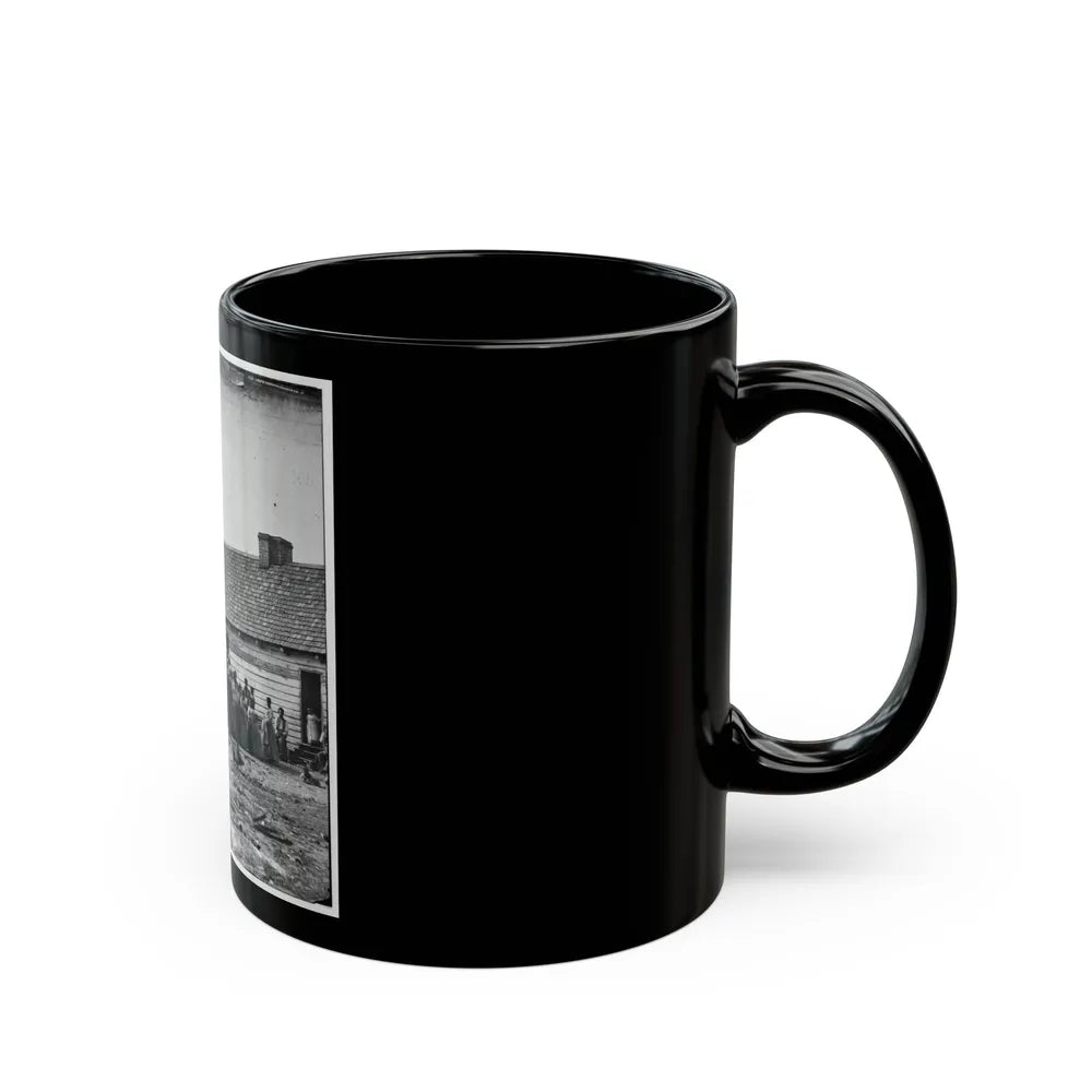 Beaufort, South Carolina. Group Of Negroes On J.J. Smith's Plantation (U.S. Civil War) Black Coffee Mug-Go Mug Yourself