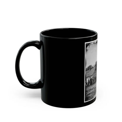 Beaufort, South Carolina. Group Of Negroes On J.J. Smith's Plantation (U.S. Civil War) Black Coffee Mug-Go Mug Yourself