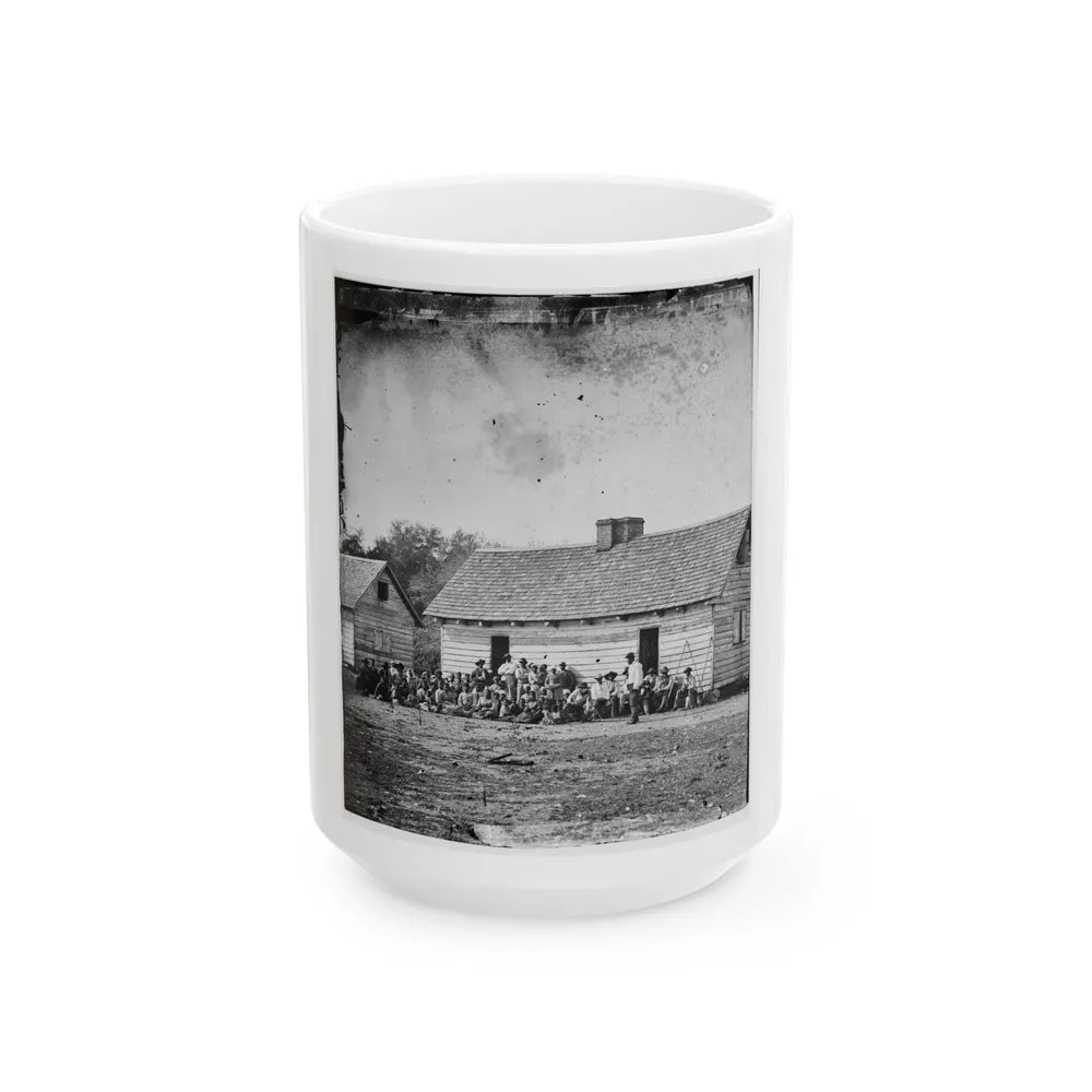 Beaufort, South Carolina. Shooting I.E., Shouting Party On J.J. Smith's Plantation (U.S. Civil War) White Coffee Mug-15oz-Go Mug Yourself