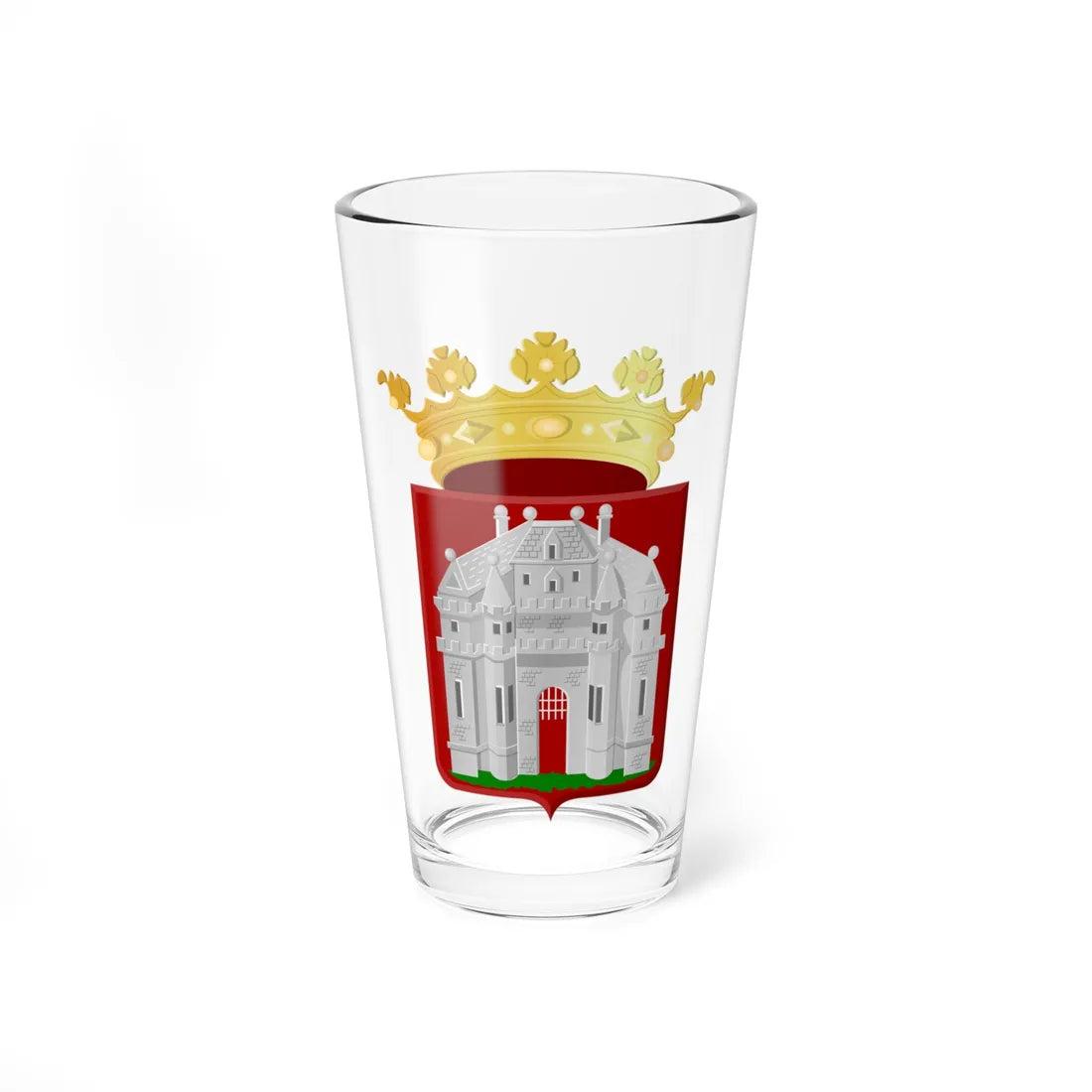 Beaumont Hainaut wapen (Belgium) (Coat of Arms) Pint Glass 16oz 16oz - Go Mug Yourself