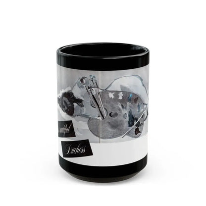 Beautiful Dechess, Cosmopolitan, August 1952 - Black Coffee Mug 15oz - Go Mug Yourself