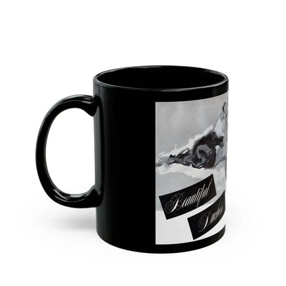 Beautiful Dechess, Cosmopolitan, August 1952 - Black Coffee Mug - Go Mug Yourself