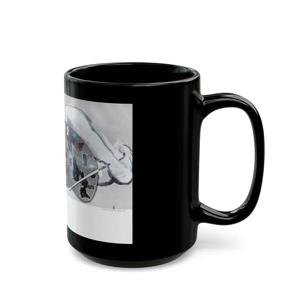 Beautiful Dechess, Cosmopolitan, August 1952 - Black Coffee Mug - Go Mug Yourself