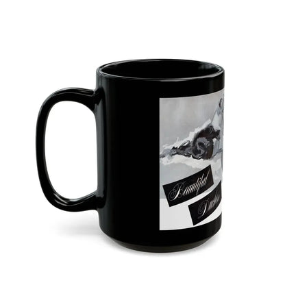 Beautiful Dechess, Cosmopolitan, August 1952 - Black Coffee Mug - Go Mug Yourself