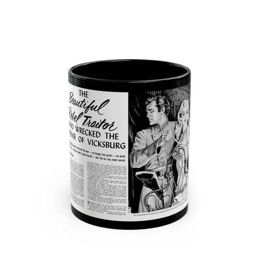 Beautiful Rebel Traitors, True Men Stories, April 1959 - Black Coffee Mug 11oz - Go Mug Yourself