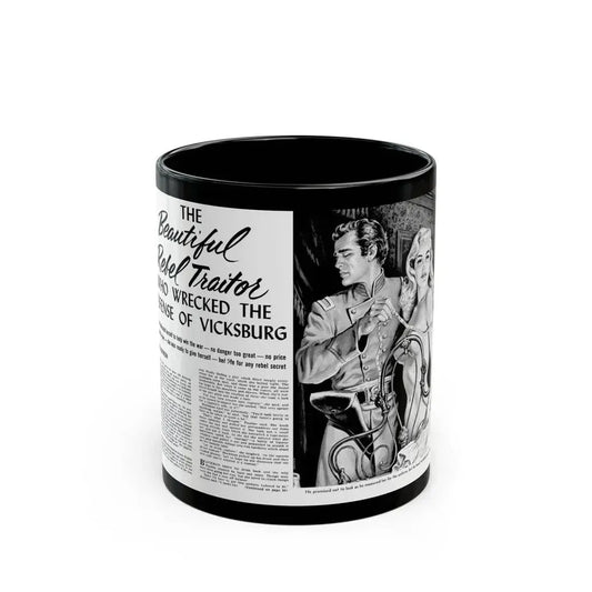 Beautiful Rebel Traitors, True Men Stories, April 1959 - Black Coffee Mug 11oz - Go Mug Yourself