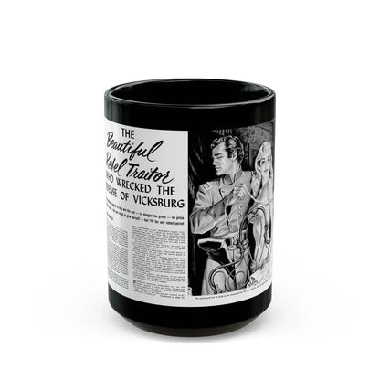 Beautiful Rebel Traitors, True Men Stories, April 1959 - Black Coffee Mug 15oz - Go Mug Yourself