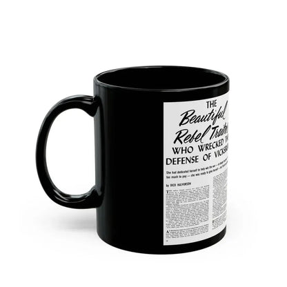 Beautiful Rebel Traitors, True Men Stories, April 1959 - Black Coffee Mug - Go Mug Yourself