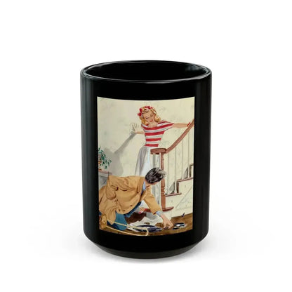 Beautiful with Wings, Ladies' Home Journal illustration, 1941 - Black Coffee Mug 15oz - Go Mug Yourself