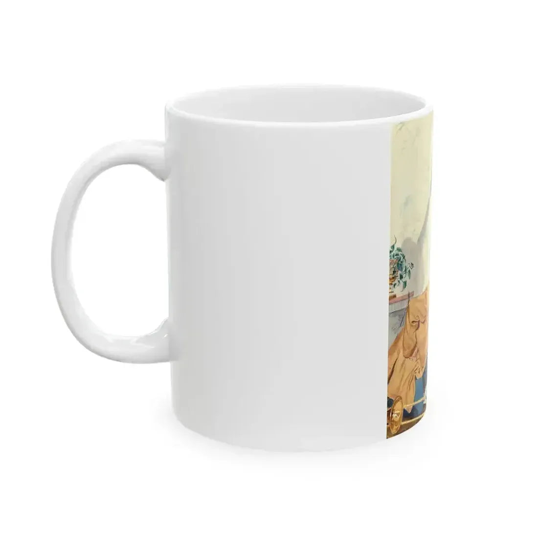 Beautiful with Wings, Ladies' Home Journal illustration, 1941 - White Coffee Mug - Go Mug Yourself