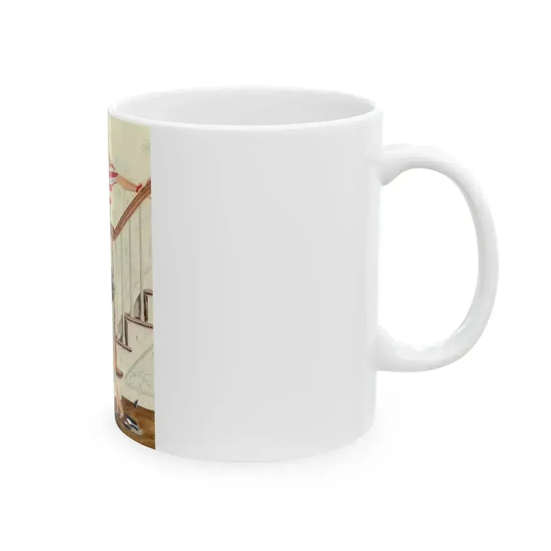 Beautiful with Wings, Ladies' Home Journal illustration, 1941 - White Coffee Mug - Go Mug Yourself