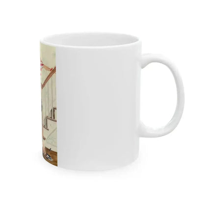 Beautiful with Wings, Ladies' Home Journal illustration, 1941 - White Coffee Mug - Go Mug Yourself