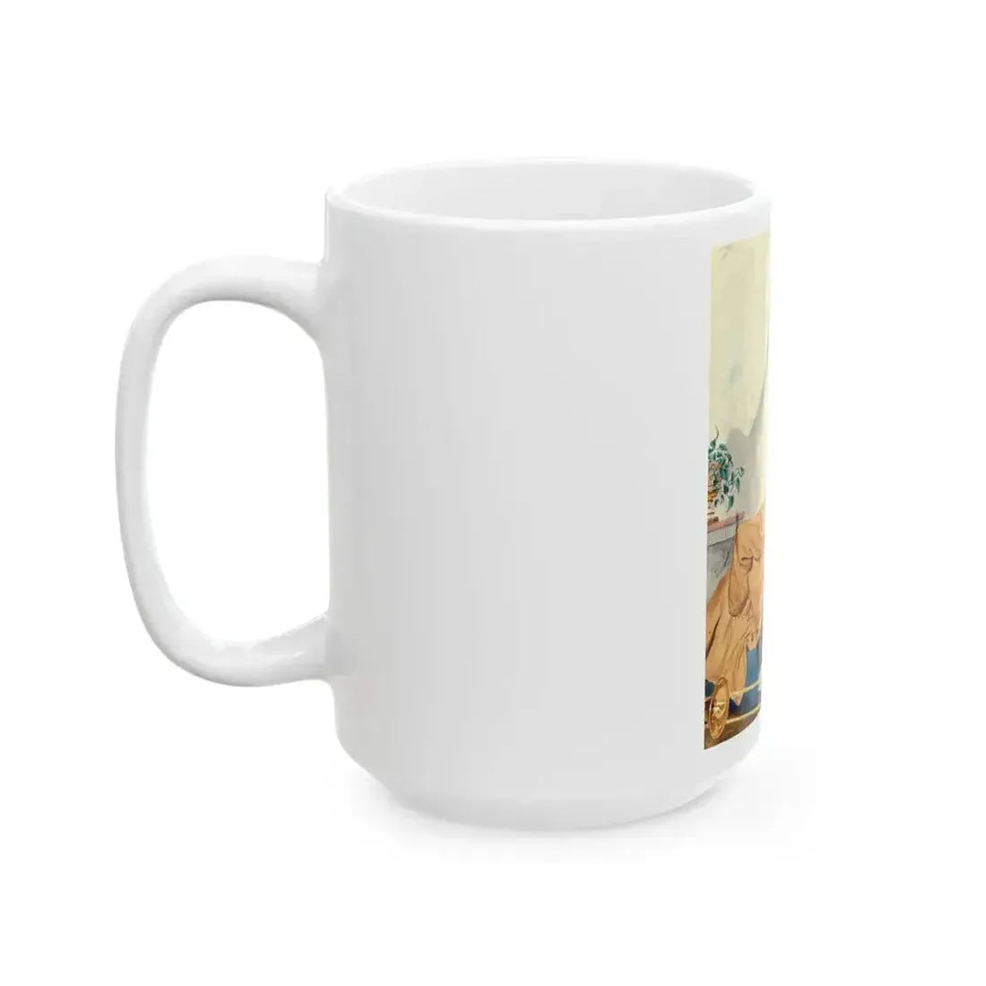 Beautiful with Wings, Ladies' Home Journal illustration, 1941 - White Coffee Mug - Go Mug Yourself
