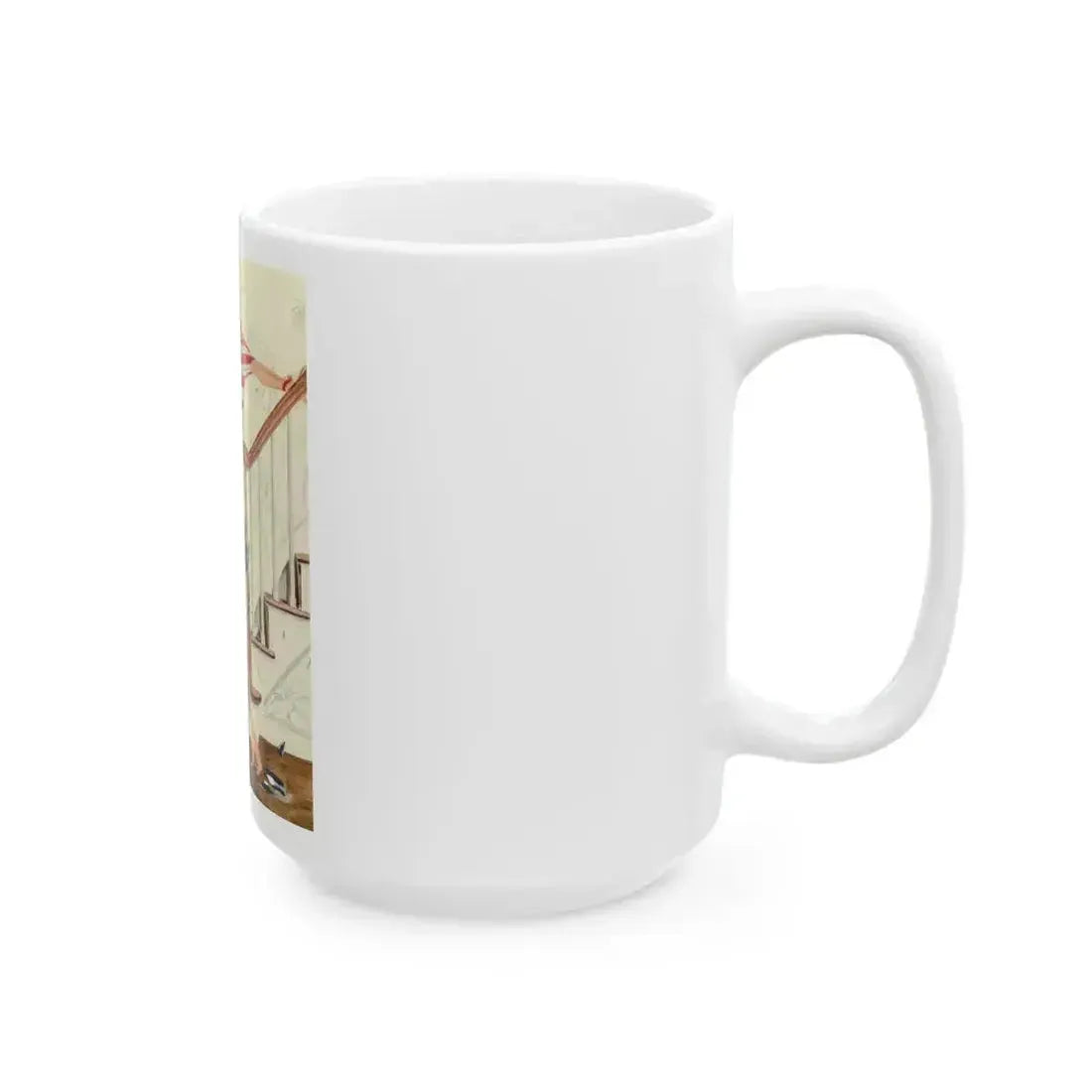 Beautiful with Wings, Ladies' Home Journal illustration, 1941 - White Coffee Mug - Go Mug Yourself