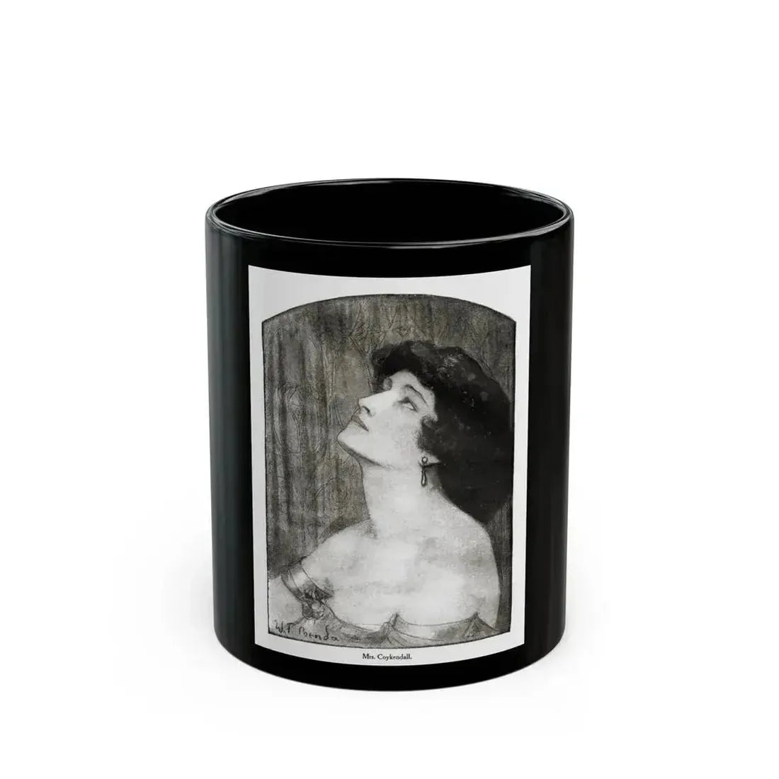 Beauty (1), Redbook magazine, January 1921 - Black Coffee Mug 11oz - Go Mug Yourself