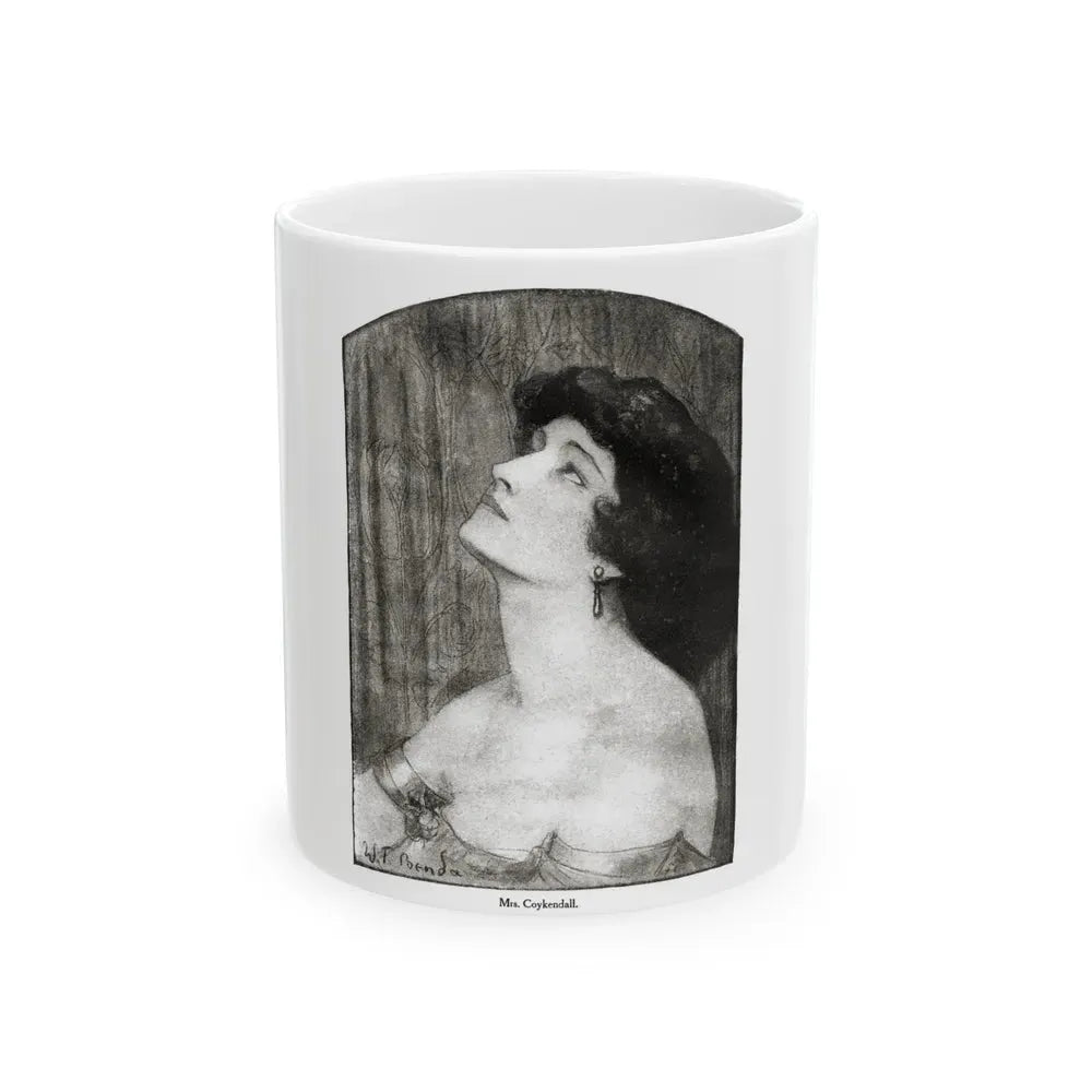 Beauty (1), Redbook magazine, January 1921 - White Coffee Mug 11oz - Go Mug Yourself