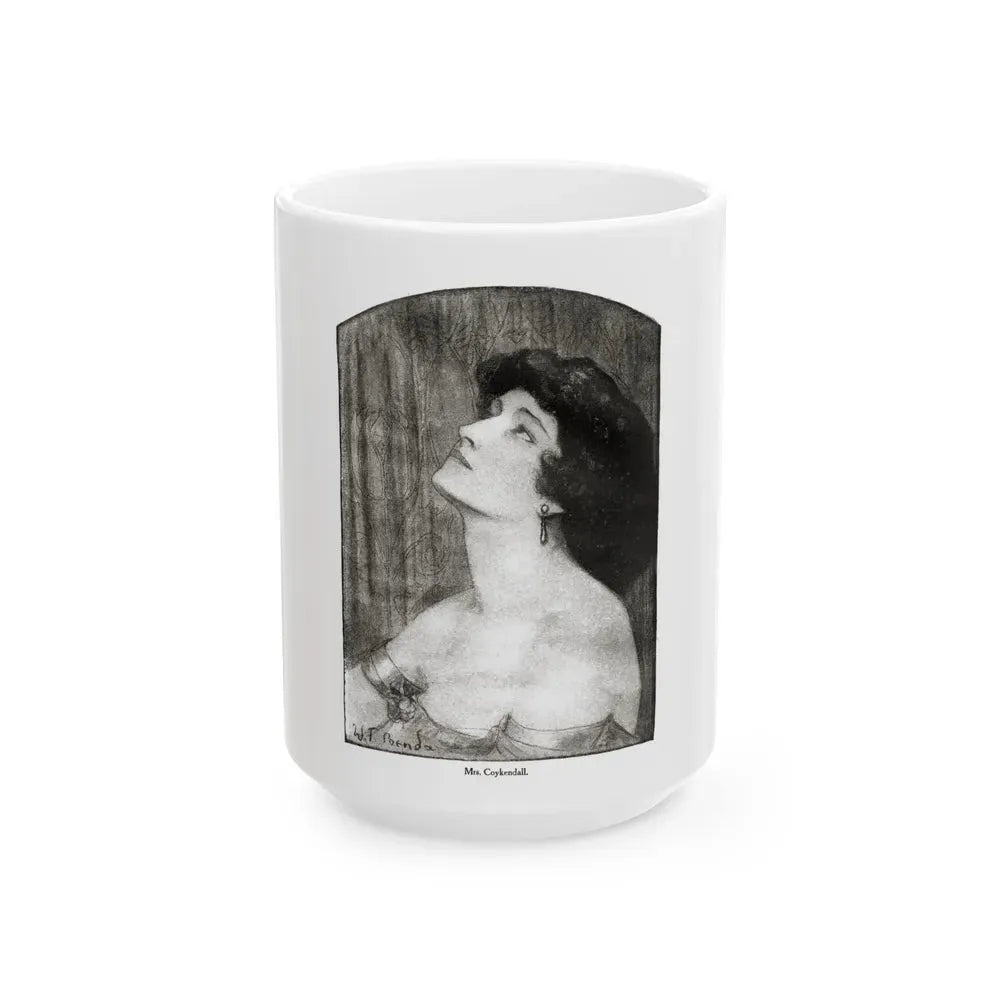 Beauty (1), Redbook magazine, January 1921 - White Coffee Mug 15oz - Go Mug Yourself