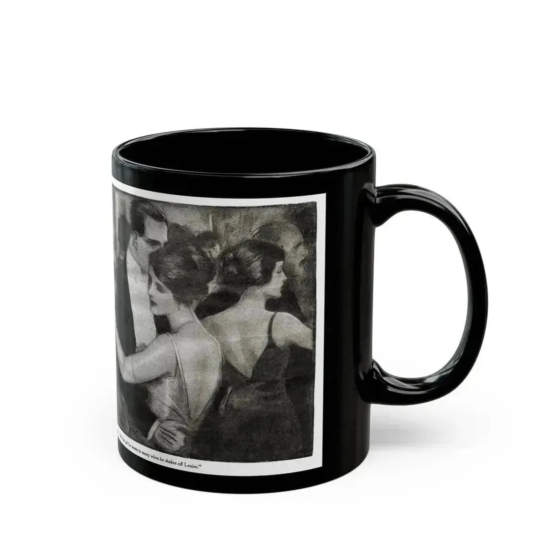 Beauty (2), Redbook magazine, January 1921 - Black Coffee Mug - Go Mug Yourself